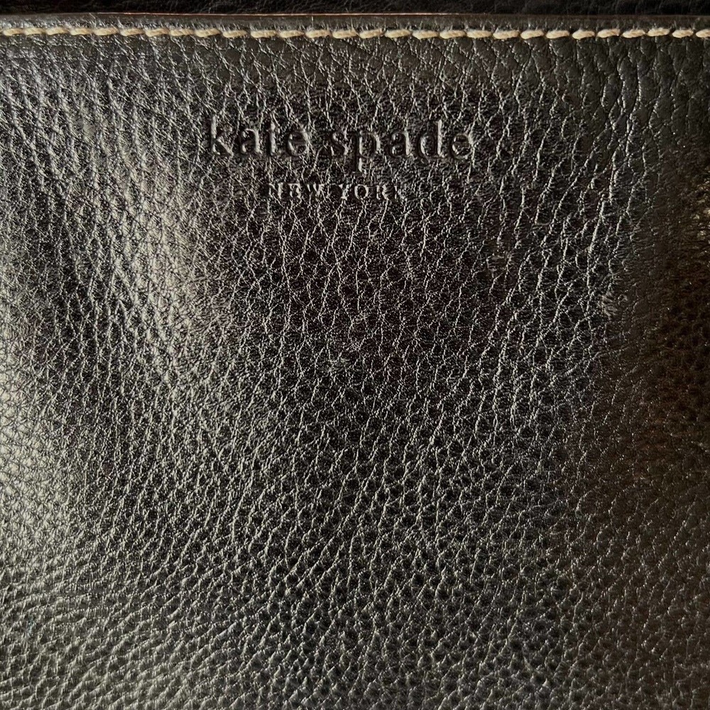 Kate Spade New York Black Pebbled Multi-Strand Handle Leather Shoulder Bag, Tote - Picture 11 of 12